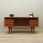 Vintage Schreibtisch Teakholz Braun 1960er Jahre 1