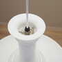 Pendant lamp glass white 1970s 4