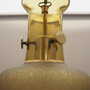 Pendant lamp glass metal gold 1960s 9
