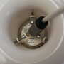 Pendant lamp glass white 1970s 6