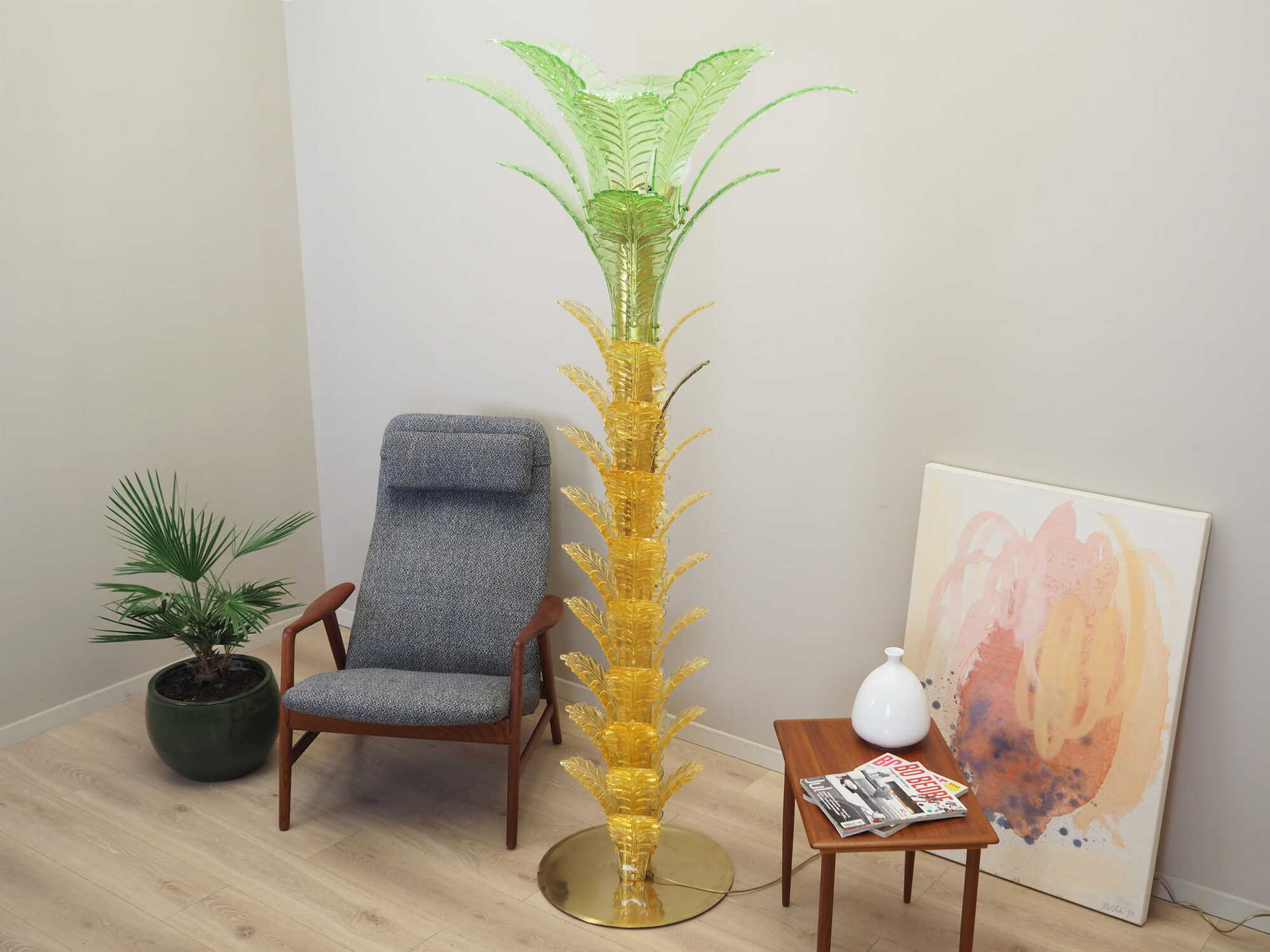 Vintage Floor Lamp Murano Glass Multicolored 1970s 8