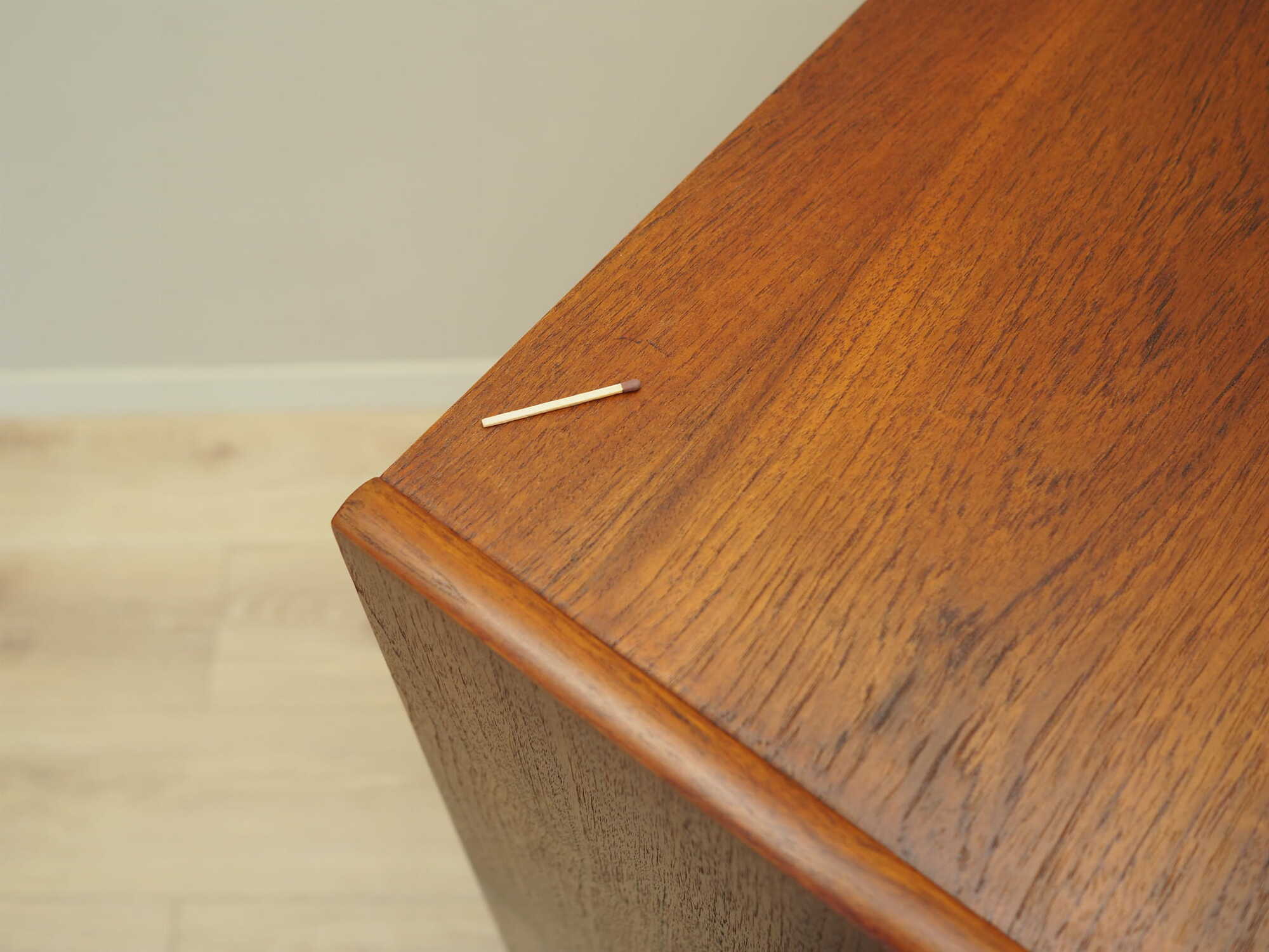 Vintage chest of drawers Teak wood Brown 1970s 6
