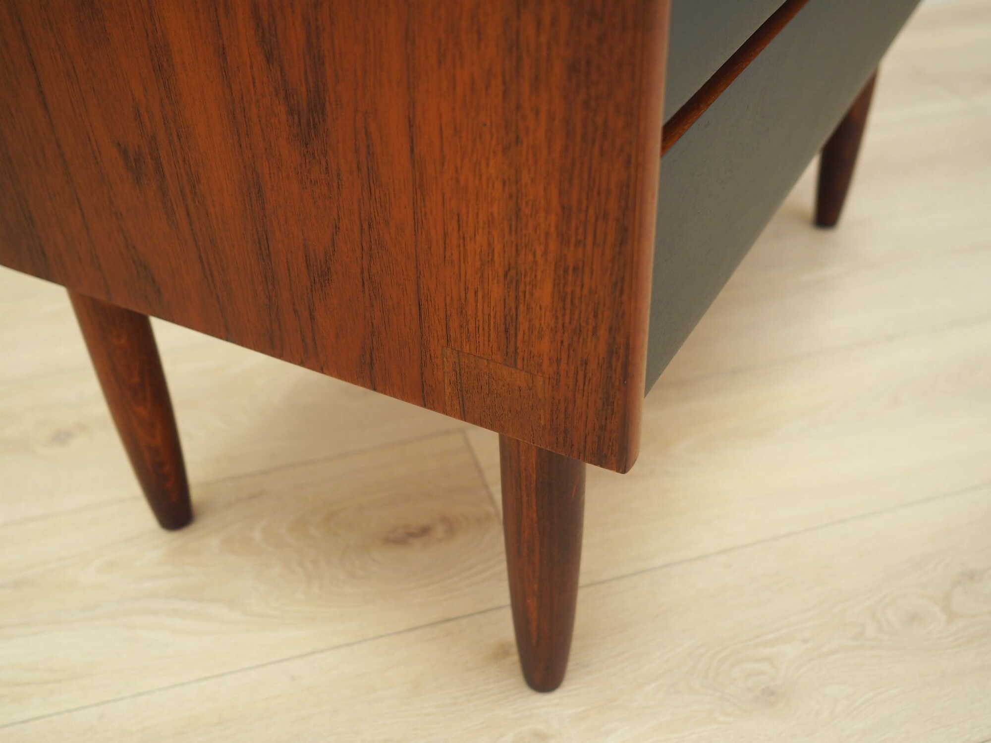 Vintage chest of drawers Teak wood Brown 1970s 6