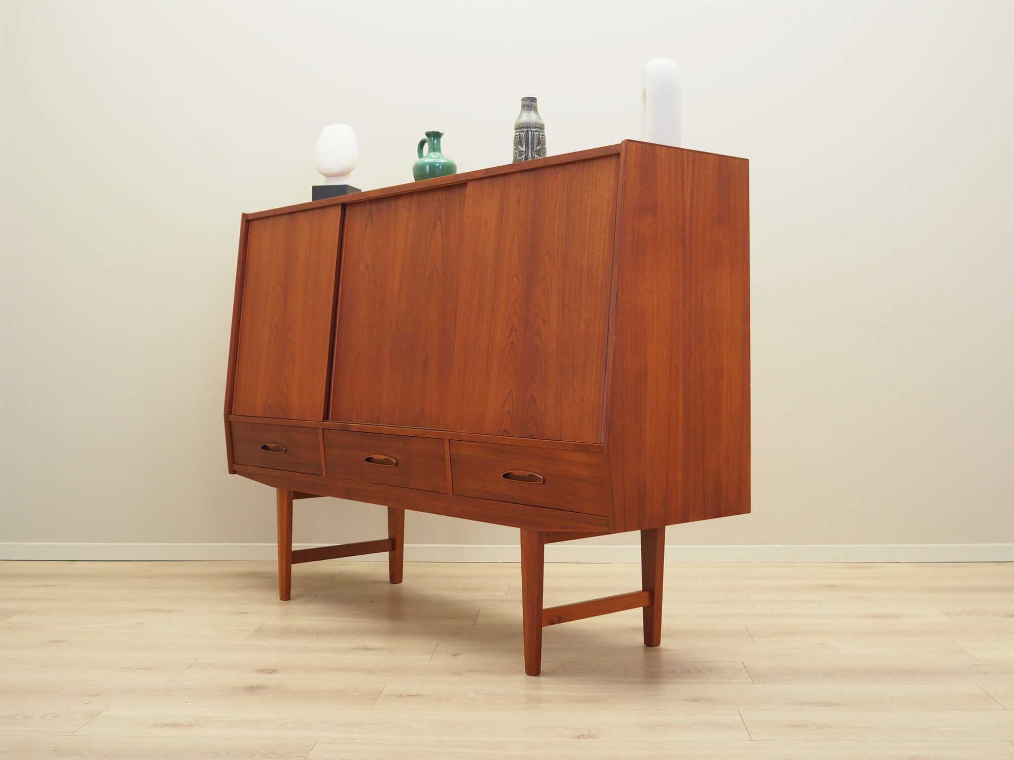 Vintage Sideboard Teak wood Brown 1960s 4