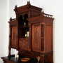 Vintage cabinet oak wood brown 3