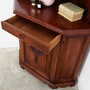 Vintage corner cabinet Oak wood Brown 1950s 5