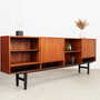 Vintage Sideboard Teak wood Brown 1970s 6