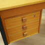 Vintage Desk Ash Wood Brown 1970s 9