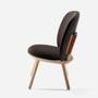 Naïve Lounge Chair Ash Wood Velvet Brown 2