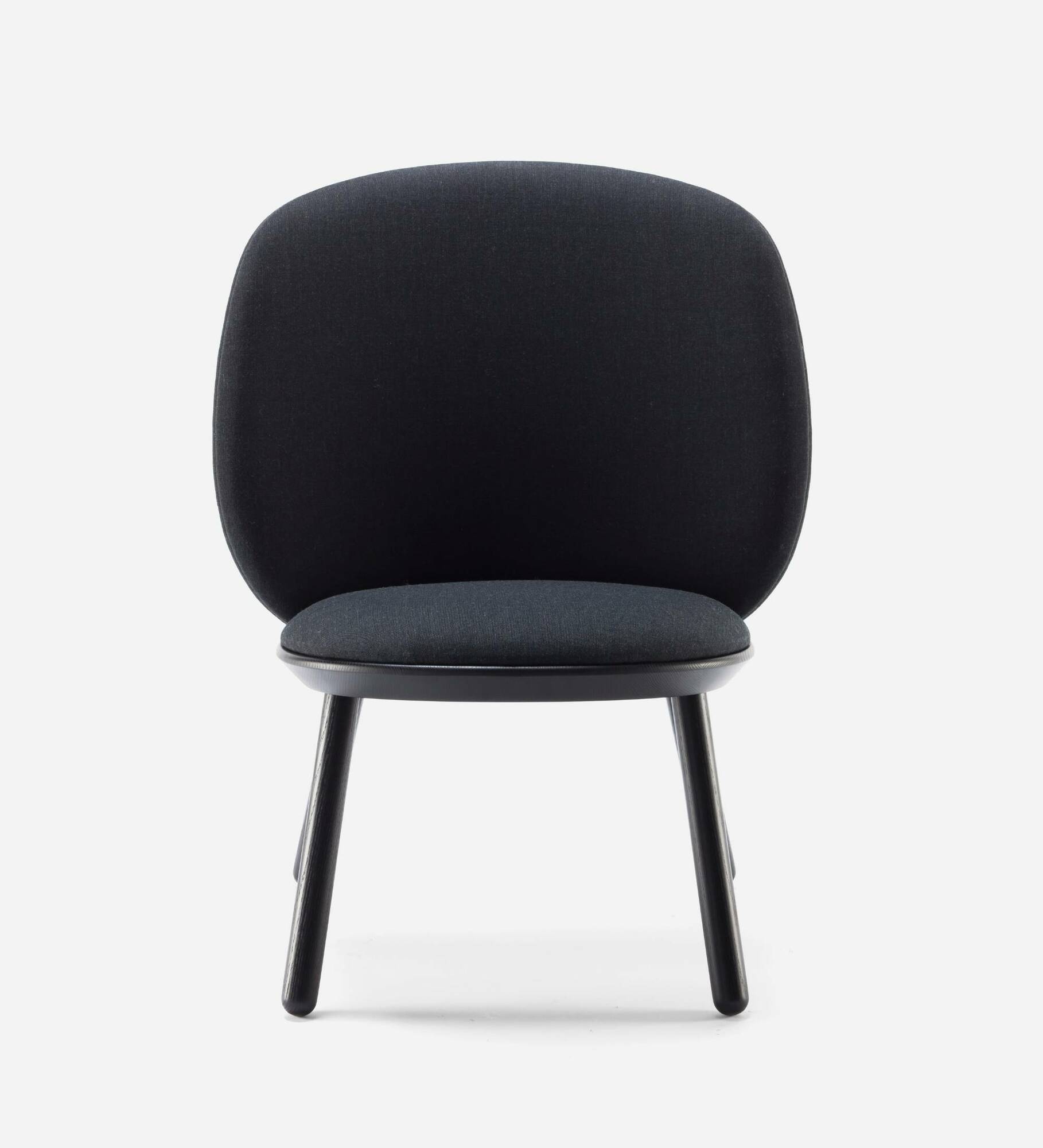 Naïve Loungestuhl Eschenholz Stoff Grau 3