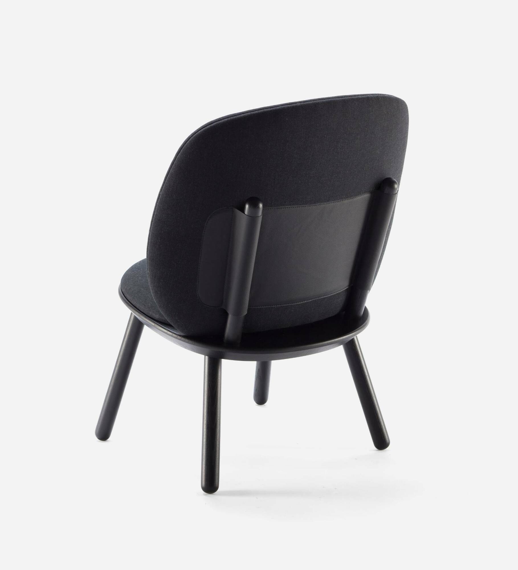 Naïve Loungestuhl Eschenholz Stoff Grau 5