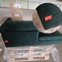 Astha 3-Sitzer Sofa Récamiere Links Velours Lux Dark Green 7