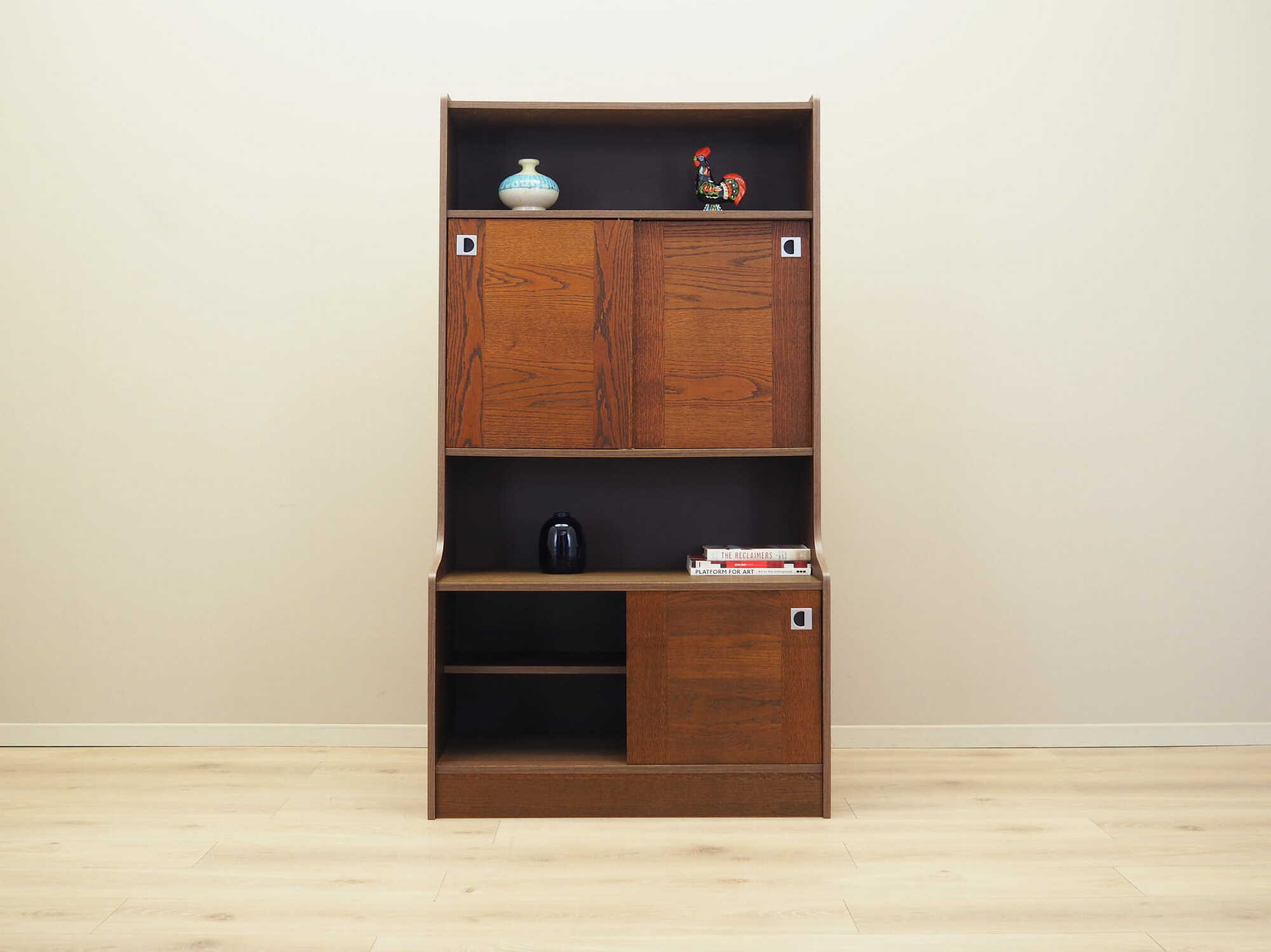 Bookshelf Wood Brown 1970s 2