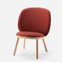 Naïve Loungestuhl Eschenholz Stoff Cognac 1