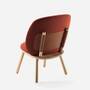 Naïve Loungestuhl Eschenholz Stoff Cognac 2