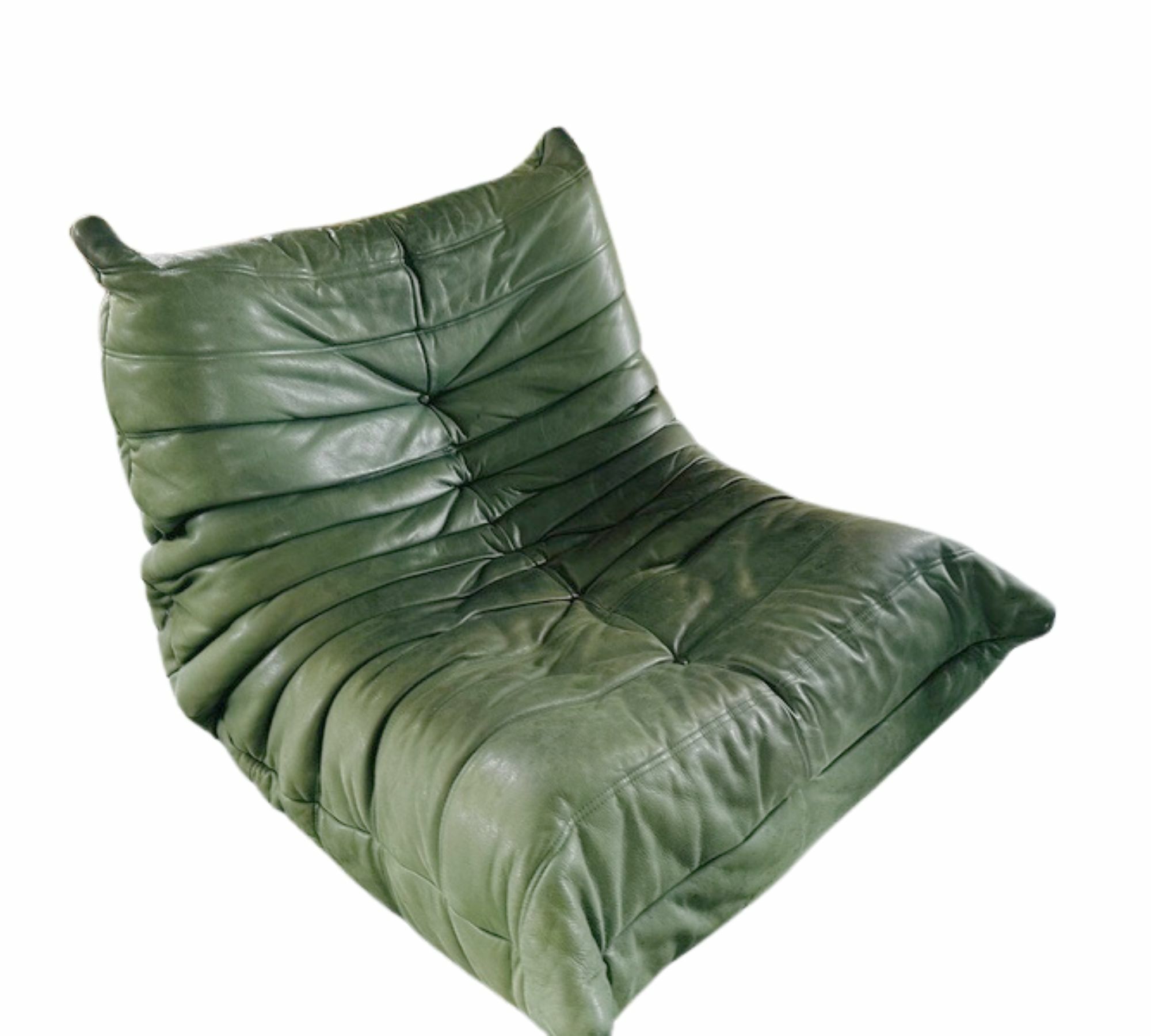 Togo Sessel Leder Grün 1