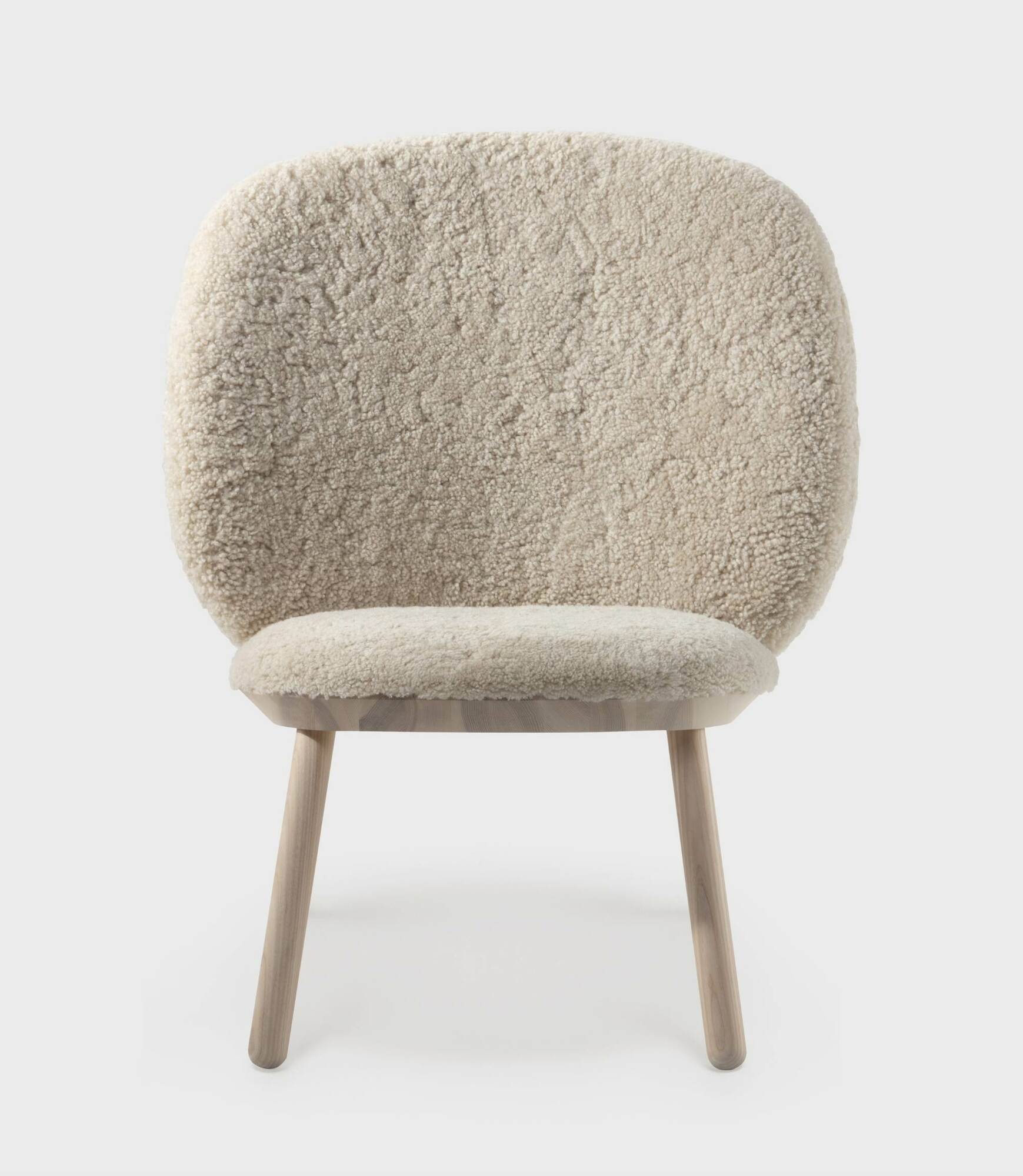 Naïve Armchair Ash wood Sheepskin Natural 2