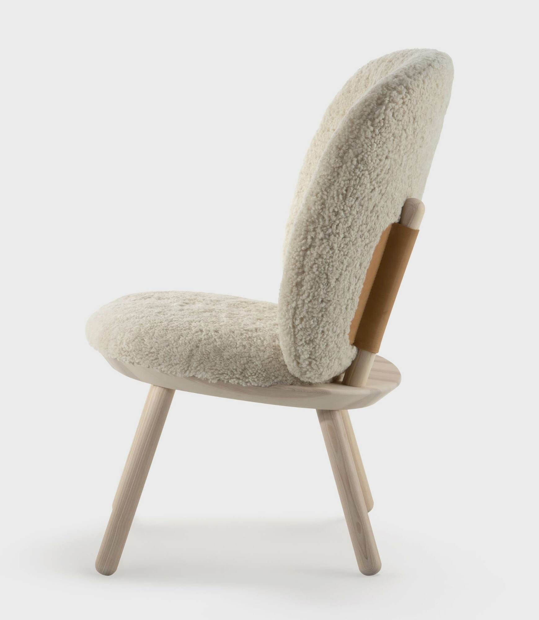 Naïve Armchair Ash wood Sheepskin Natural 3