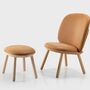 Naïve Stool Ash Wood Leather Brown 2
