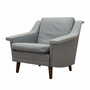 Armchair Textile Wood Grey 1960s 0