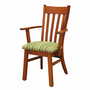 Vintage Sedia con braccioli Legno di teak Tessuto Marrone Anni '70 0