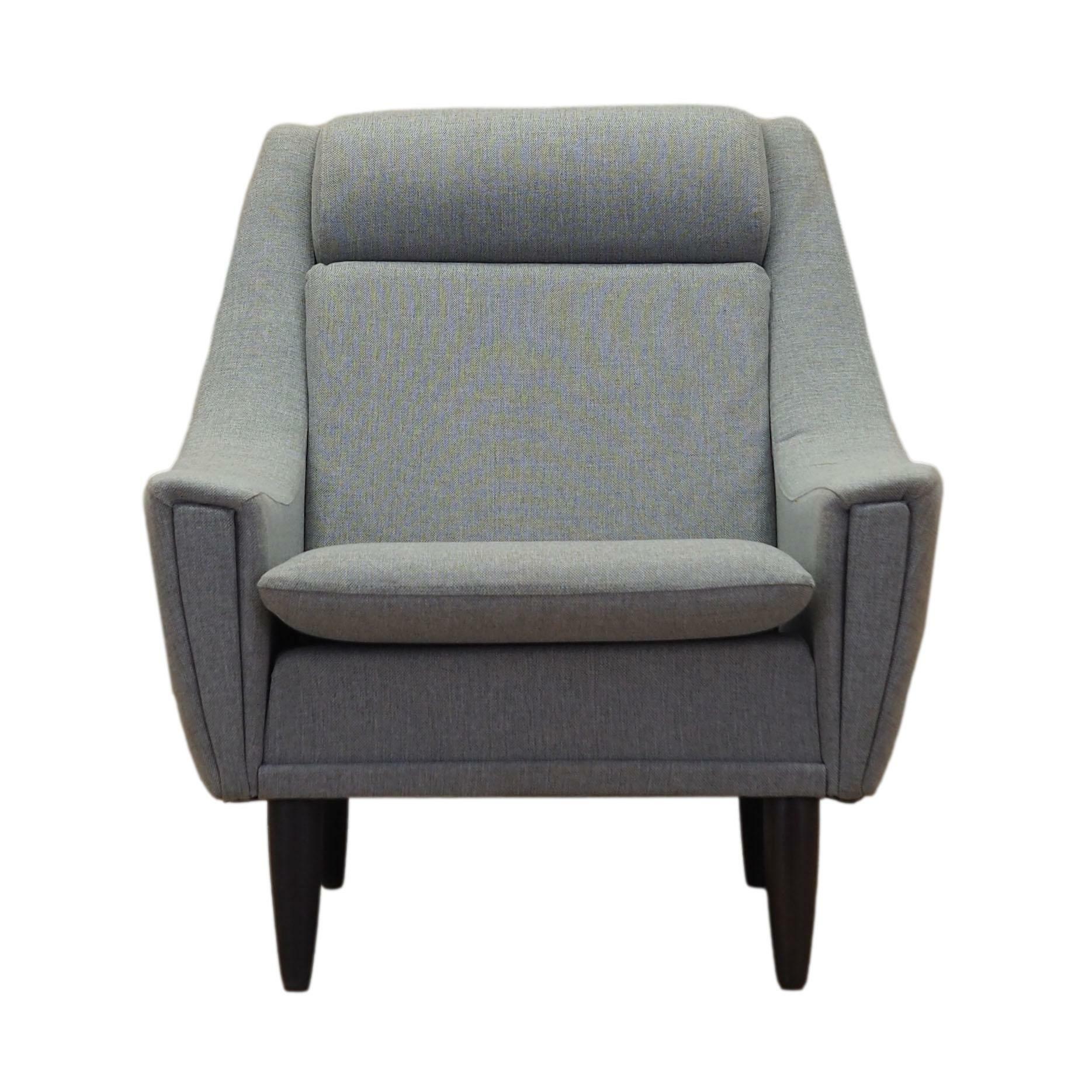 Armchair Textile Wood Grey 1970s 0
