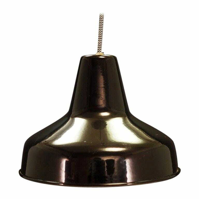 Vintage pendant lamp metal black 1960s 0