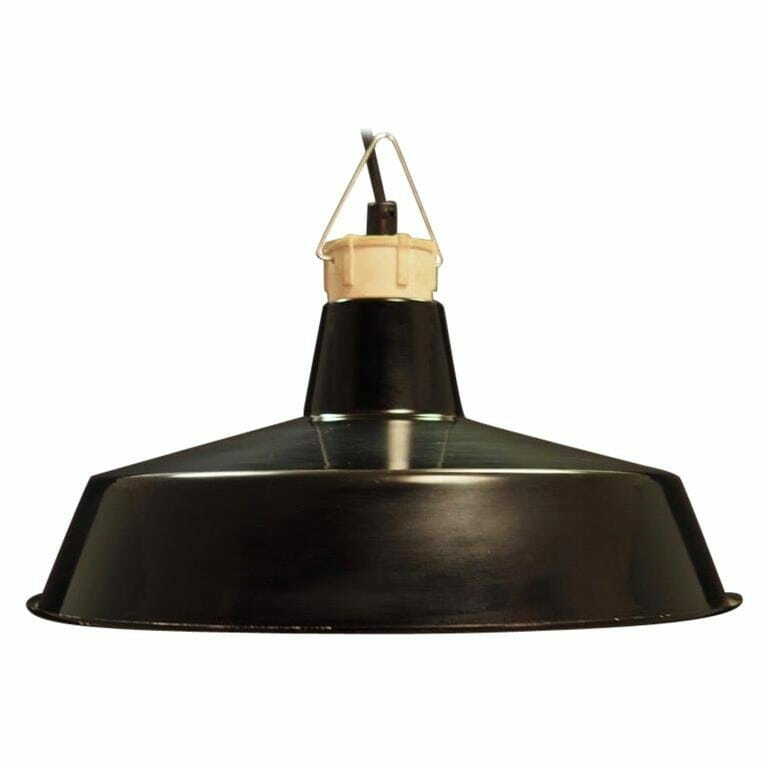 Vintage pendant lamp metal black 1960s 0