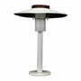 Vintage table lamp metal white 1960s 0