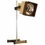 Vintage Tischlampe Metall Kunststoff Creme 1960er Jahre  0