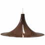 Vintage Pendant Lamp Metal Brown 1960s 0
