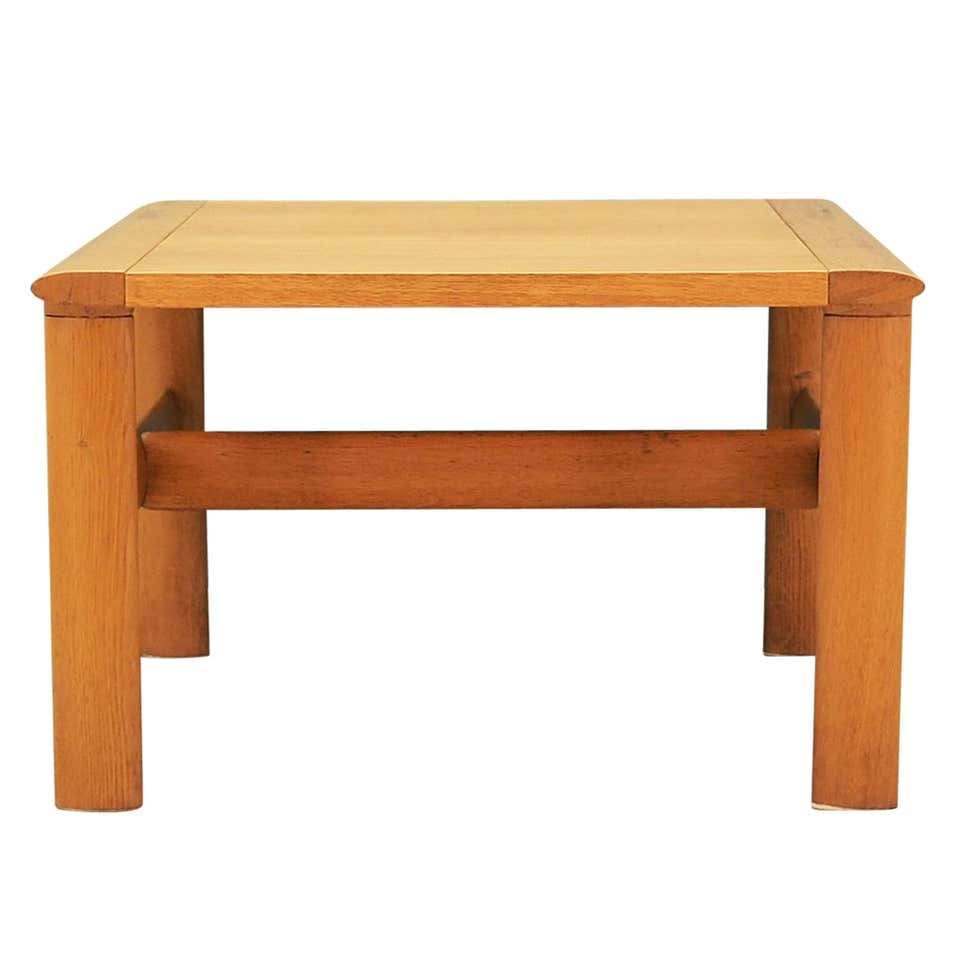 Vintage Coffee Table Wood Brown 1960s 0