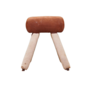 Vintage Vaulting Horse Brown Leather Wood 100x84x80 cm 1980s 0