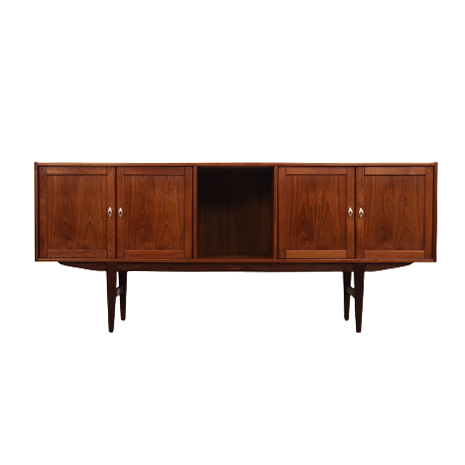 Vintage Sideboard Teak wood Brown 1970s 0
