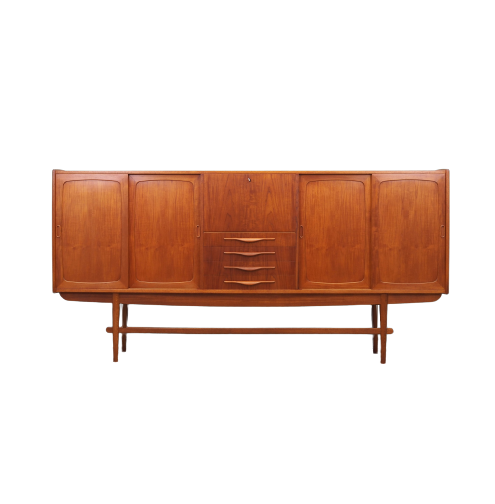 Vintage Sideboard Teak wood Brown 1960s 0
