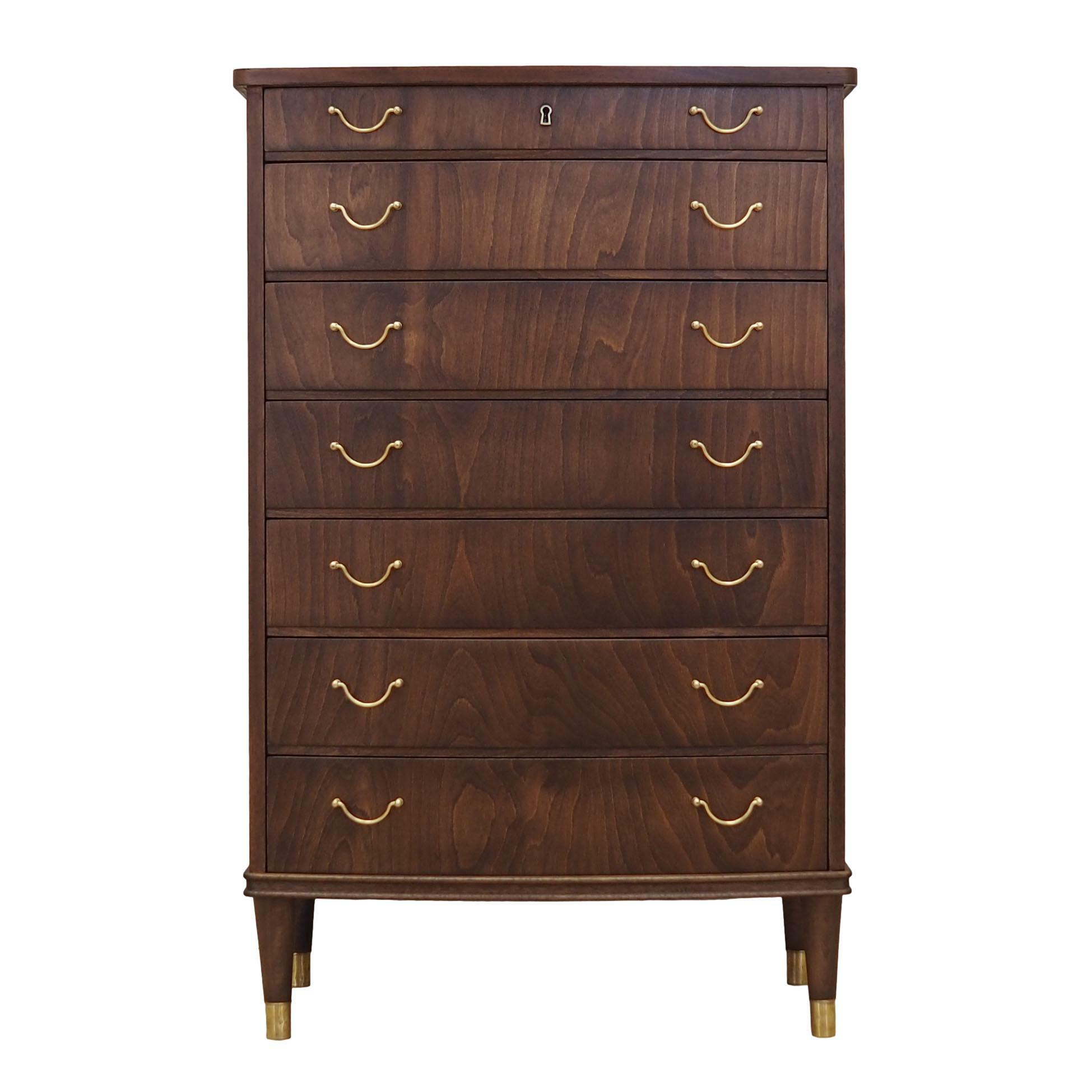 Vintage dresser walnut brown 1960s 0