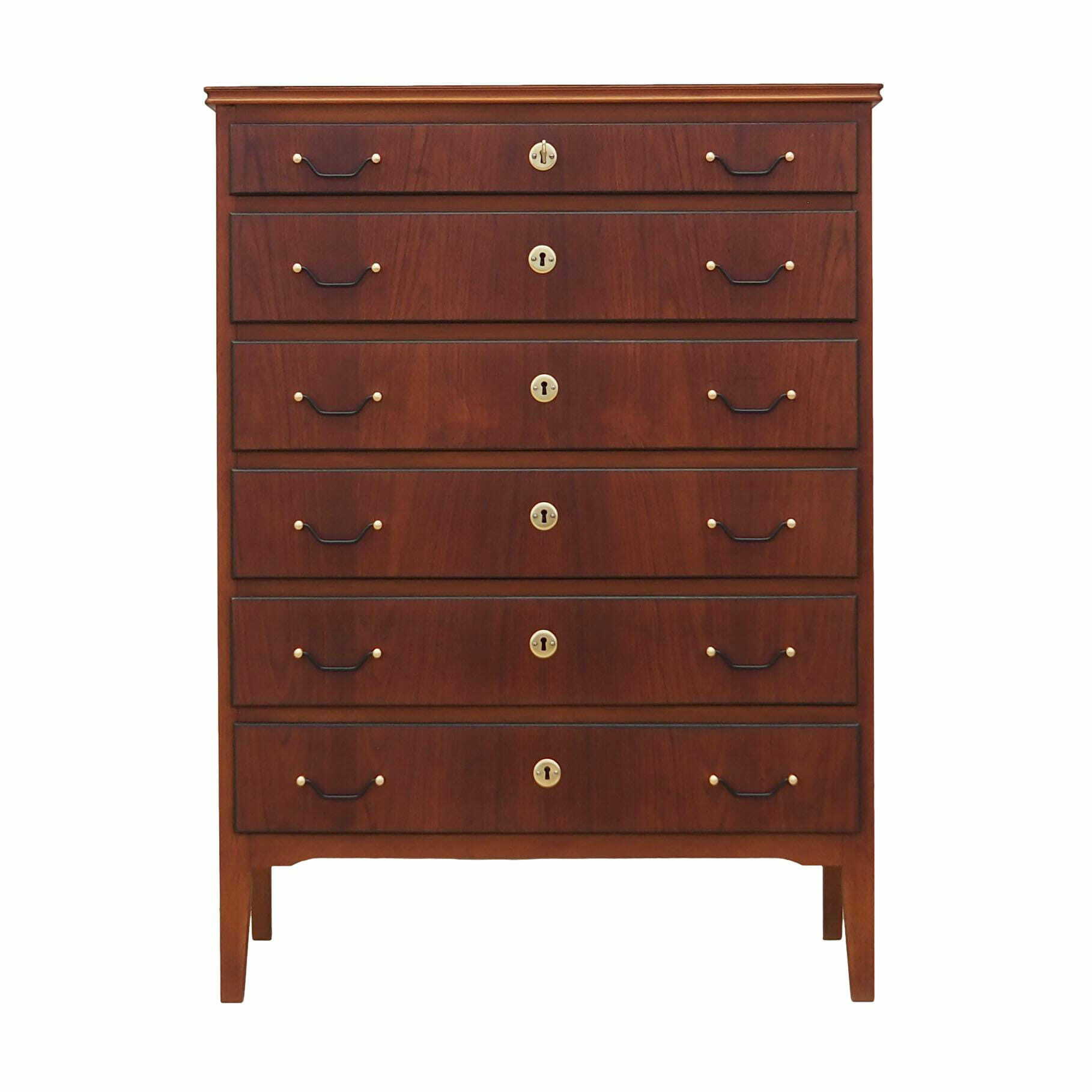 Vintage chest of drawers Teak wood Brown 1970s 0