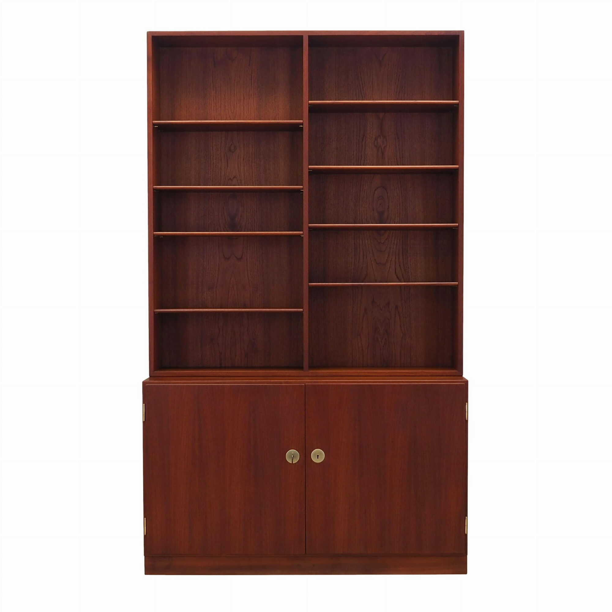 Vintage Bookshelf Teak Brown 1960s 0