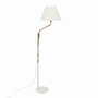 Vintage floor lamp metal textile white 1970s 0