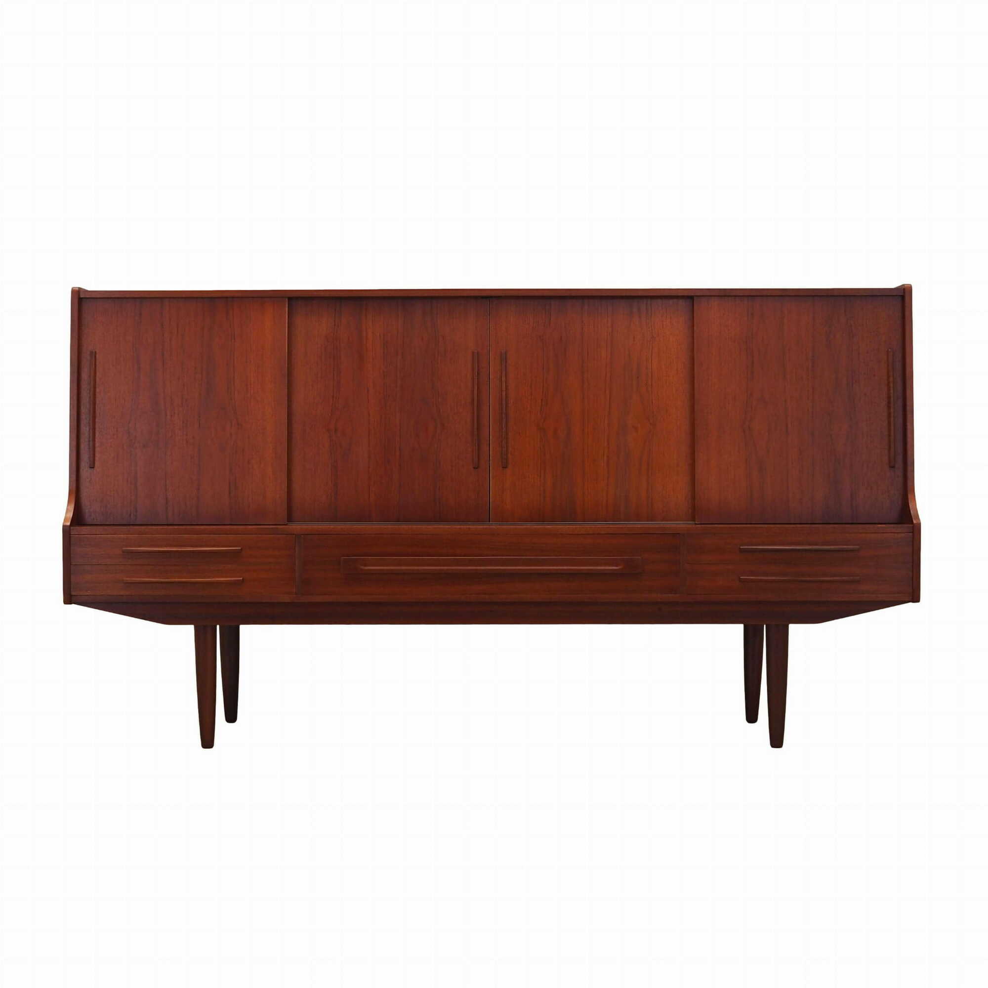 Vintage sideboard teak wood brown 1960s 0