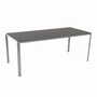 Vintage Table Aluminum Grey 1980s 0