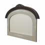 Vintage Mirror Oak Wood Brown 1960s 0
