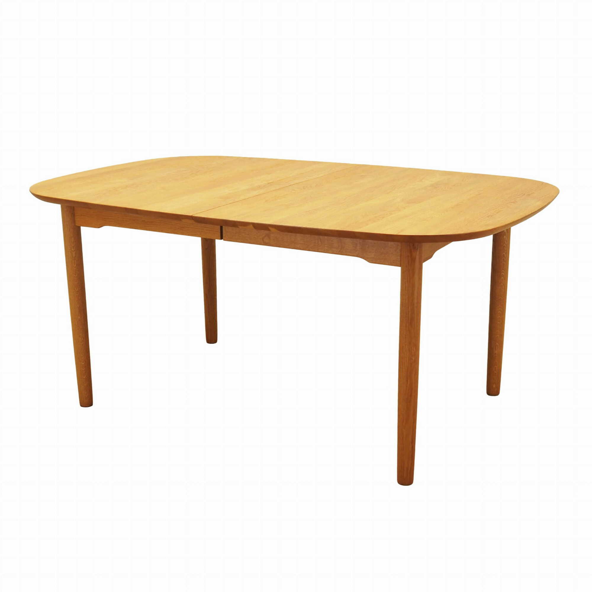 Vintage Dining Table Ash Wood Brown 1960s 0