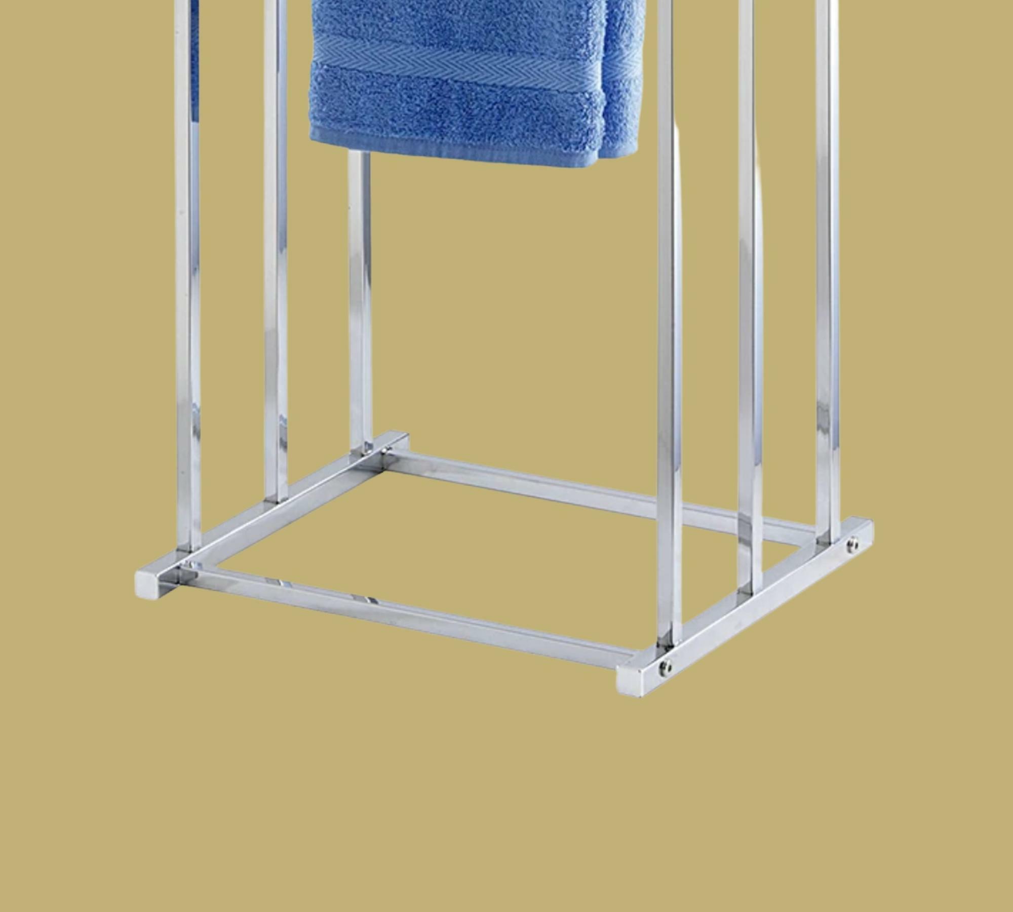 Handtuchständer Chrom Silber 2