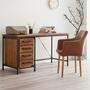 Armchair Vegan Leather Cognac 3