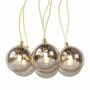 Pendant lamp 7-light glass metal gold 0