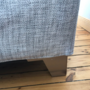 Sofa Chaise Longue Left Textile Steel Grey 6
