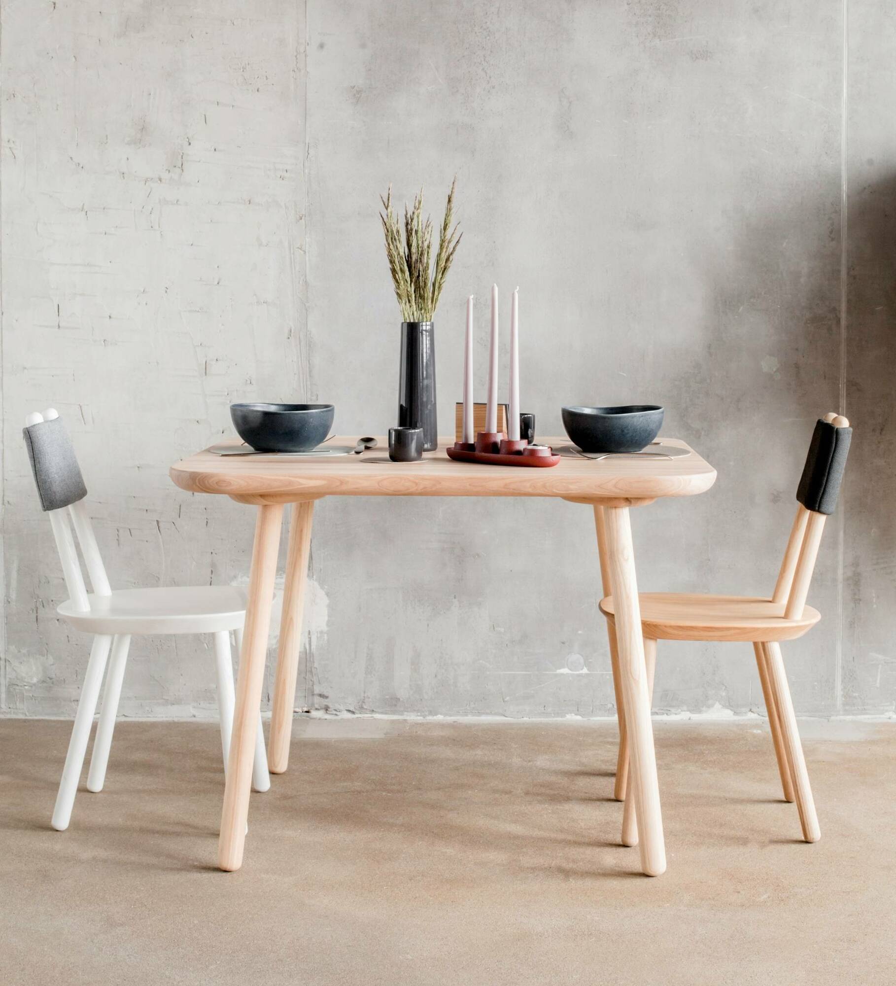 Naive Chair Ash Wood White 9