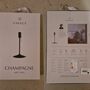 Champagne Table Lamp Base Metal Black 1