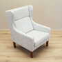 Vintage armchair textile wood grey 1960s 8